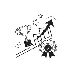  Successful icon vector 