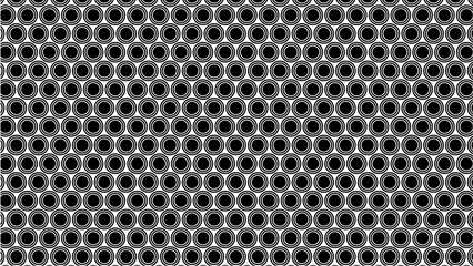 Dark Hexagon Circle Pattern