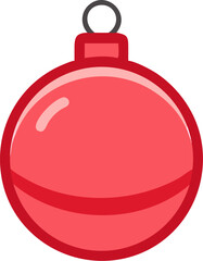 Obraz premium Round christmas ornament ball decoration isolated on white background isolated on transparent background