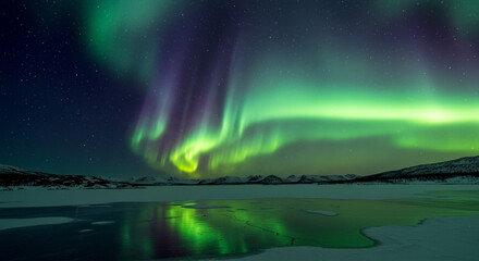 Fototapeta premium rainbow over the sea