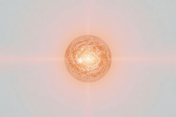 Glowing orb, cosmic background, energy, abstract art