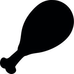 Chicken meat silhouette vector 