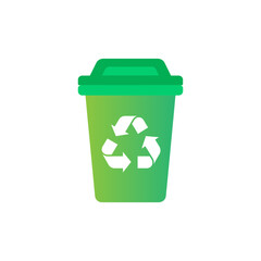 "Recycle Bin, Delete, and Dust Bin Icon Set &ndash; Trash, Garbage, Waste Management, Clean Design, Vector, and UI Symbols"