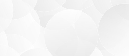 White and gray overlap circle triangle geometric technology pattern. minimal rectangle randomly white lines transparent web round background layers. overlapping presentation design.	
