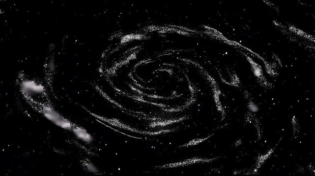 Abstract spiral swirl in loopable stopmotion animation