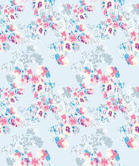 floral seamless allover design pattern