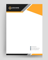 Professional Business Letterhead Template Layout