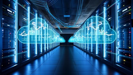 Visualizing Digital Data Streams and Cloud Computing Infrastructure in a Modern Server Room