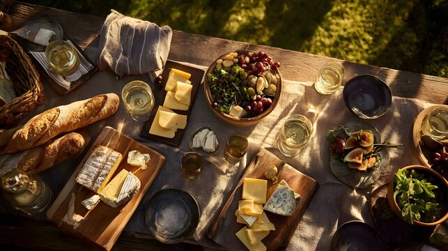 Explore gourmet cheese and wine picnic ideas for outdoor entertaining and summer gatherings with delicious food