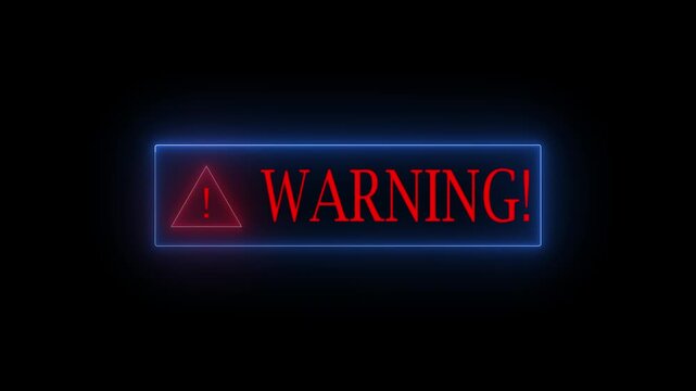System hacked warning alert concept on the transparent background. virus, spyware, scam or Malicious software. Cyber security and cybercrime.  4K