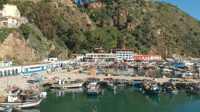 Drone Footage of Skikda Marina, Algeria