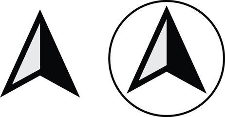 Navigation arrow icon vector eps10.