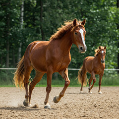 Obraz premium horse in the field