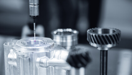 Precision measurement with cnc coordinate measuring machine in industrial manufacturing
