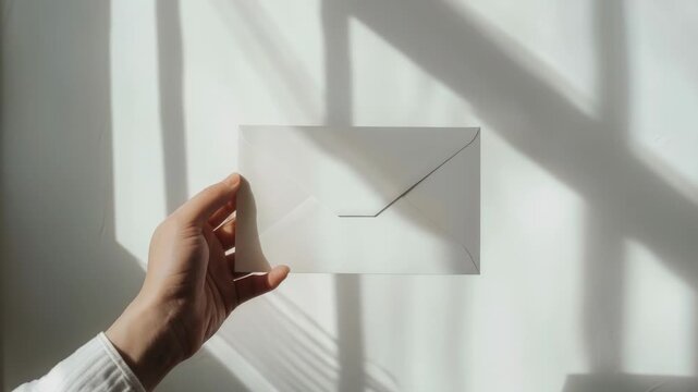 A person holds a piece of paper, perhaps with important notes or a vital message