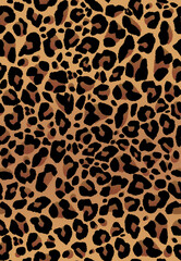 leopard print texture. seamless leopard skin pattern.
