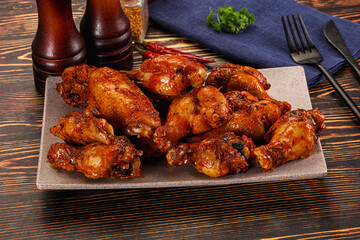 Hot and spicy Buffalo chicken wings