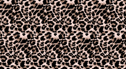leopard print texture. seamless leopard skin pattern.
