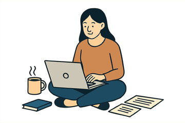 young man with laptop, woman with laptop , woman working work from home, work from home