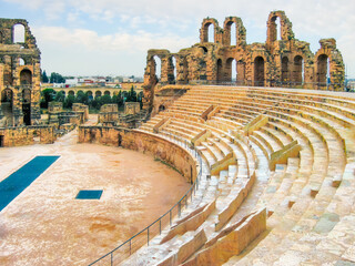 Geometry of memory — the Roman amphitheatre of El Djem, Tunisia, reveals a silent stage of power and spectacle, where stone curves still hold the rhythm of assembled lives. © Nimbus Works