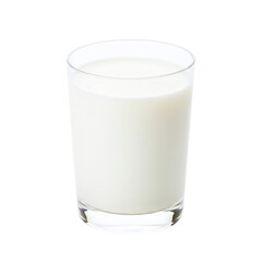 Fresh glass of white milk for a healthy breakfast