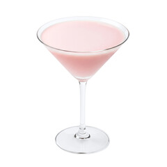Pink squirrel creamy dessert cocktail