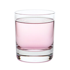 Glass of pink lemonade or rose wine