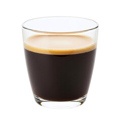 Glass of black coffee or americano