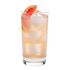 Paloma cocktail with fresh grapefruit and ice