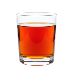 Glass of amber whiskey or bourbon neat