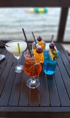 cocktails on the beach