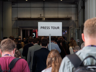 Exciting Press Tour at Gamescom 2025 Event Entrance