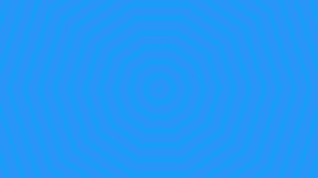 Illusion effect animation creates depth within concentric octagons on a light blue shade backdrop.