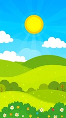 Obraz premium Colorful spring landscape