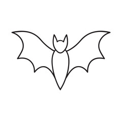 A Simple Halloween Bat Silhouette Perfect for Spooky Decorations and Crafts This Year