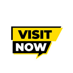 Visit now png, modern button design, call to action icon, web graphic element
