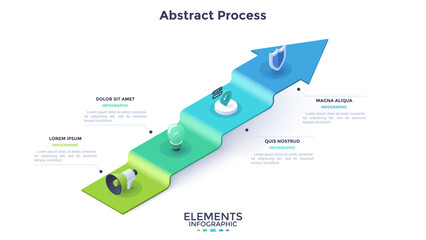 Modern Business Infographic Vector Banner