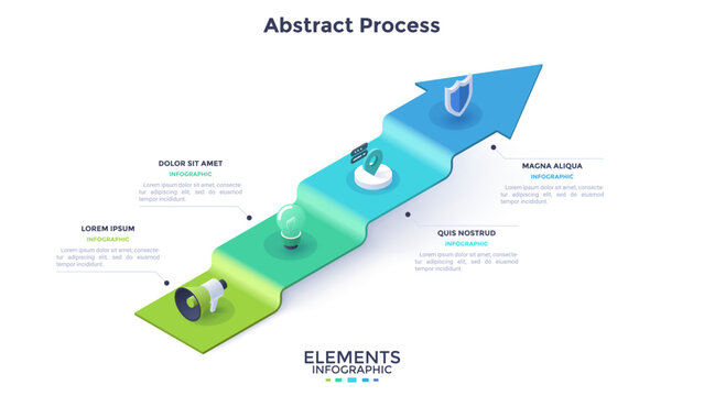Modern Business Infographic Vector Banner - Powered by Adobe