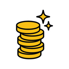 Vector icon of golde .eps