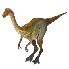 Fototapeta premium Realistic dinosaur model on white background.