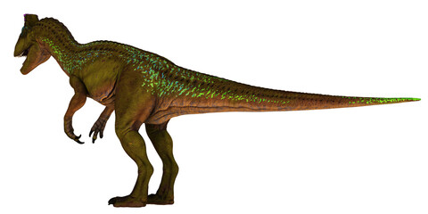 Illustration of a majestic dinosaur in profile. © Ilie