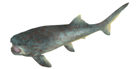 Realistic dinosaur-era marine predator render