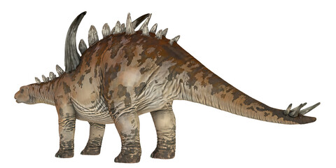 Fototapeta premium Realistic depiction of a Stegosaurus dinosaur.