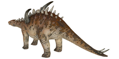 Fototapeta premium Lifelike Stegosaurus dinosaur model