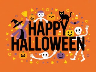 Happy halloween Boho abstract set. Bohemian mystical magic collection clip art hand drawing style. creative contemporary aesthetic doodle elements . Vector illustration