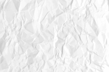 White clean crumpled paper