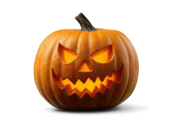 halloween pumpkin isolated on white
