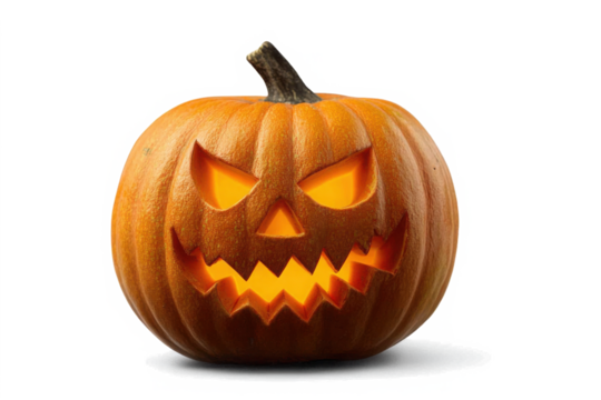 halloween pumpkin isolated on white
