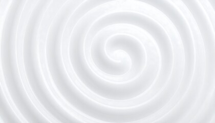Fototapeta premium Swirling white cream texture close-up