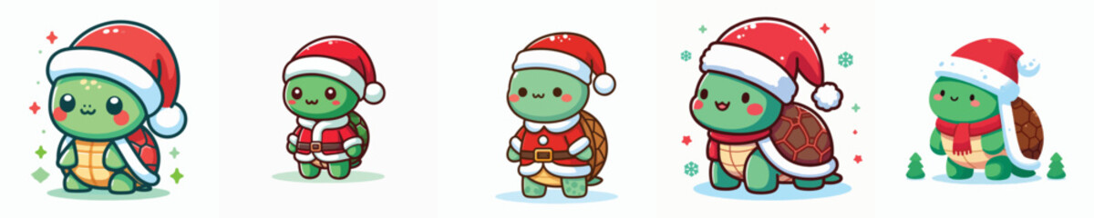 cute turtle vector christmas costume